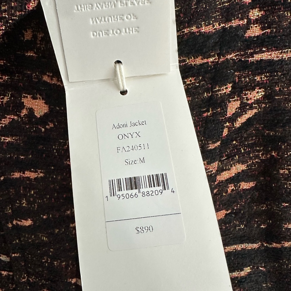 ULLA JOHNSON Adoni Jacket in Onyx, medium, LIKE NEW - Picture 10 of 10